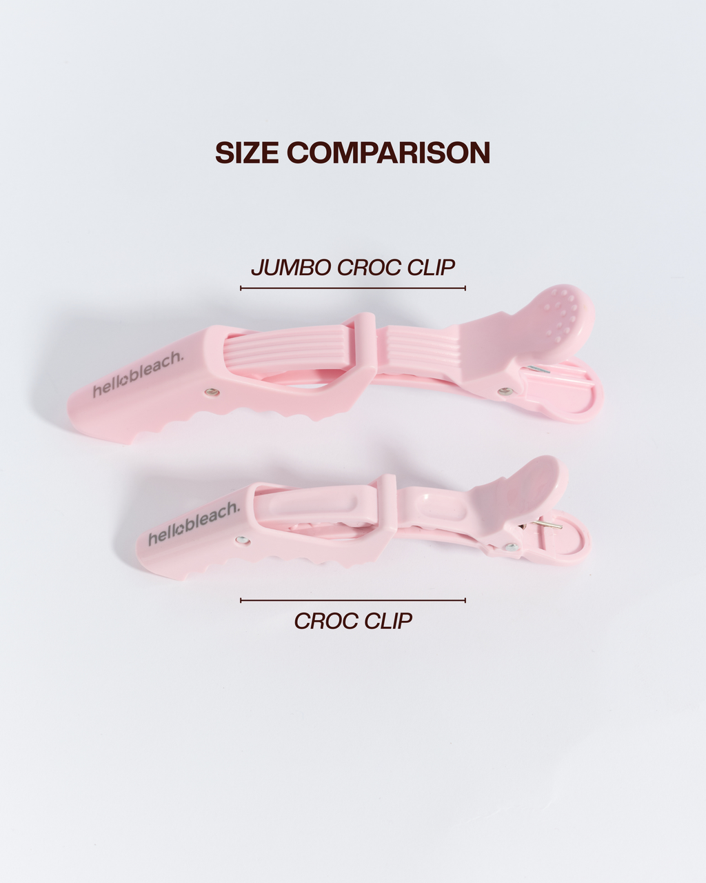 The Jumbo Croc Clip - Baby Pink (4 Pack)