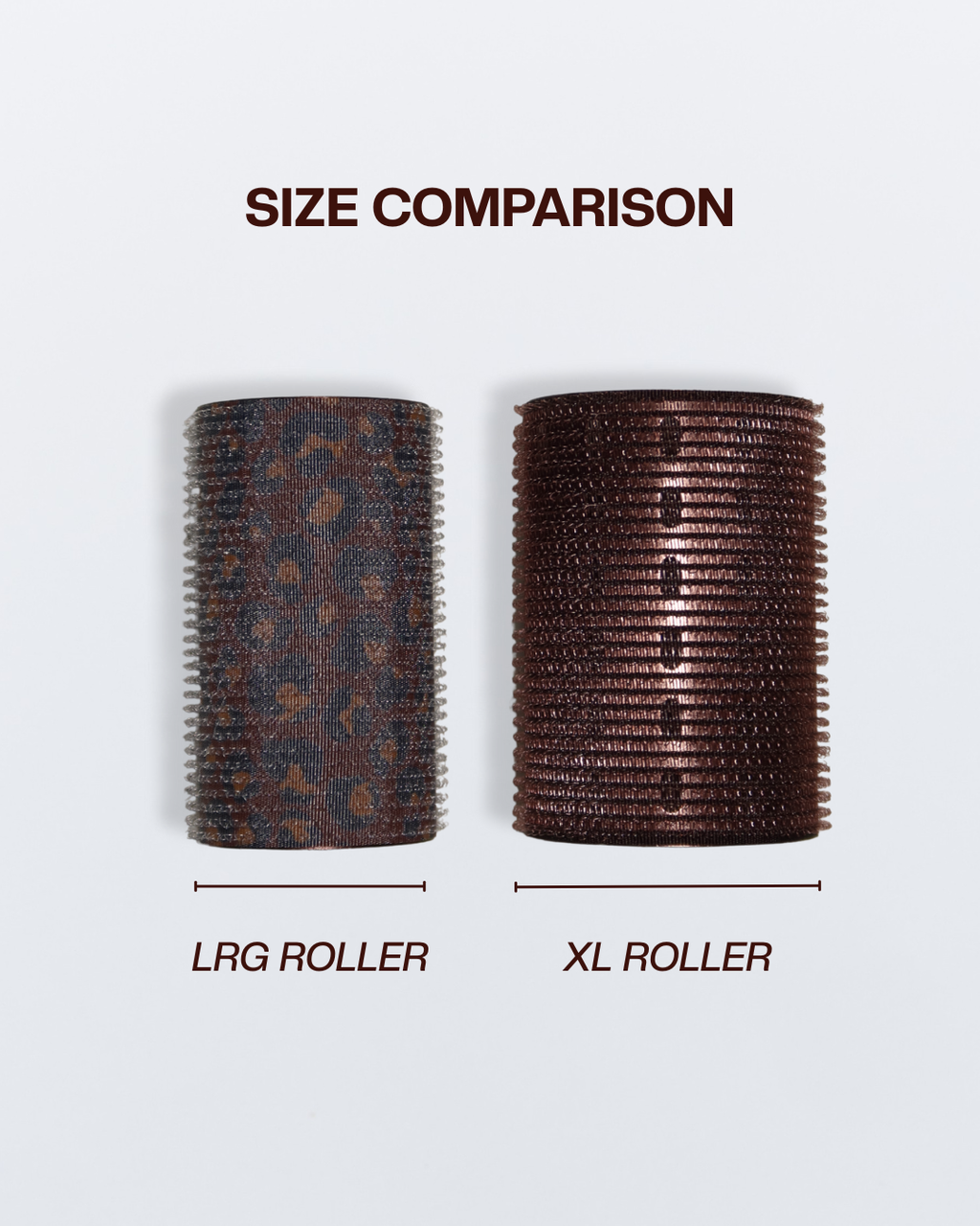 Large Thermal Hair Rollers - Vintage Leopard (10 pack + Clips)