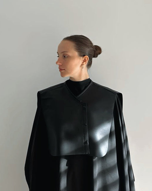 Vegan Leather Cutting Cape