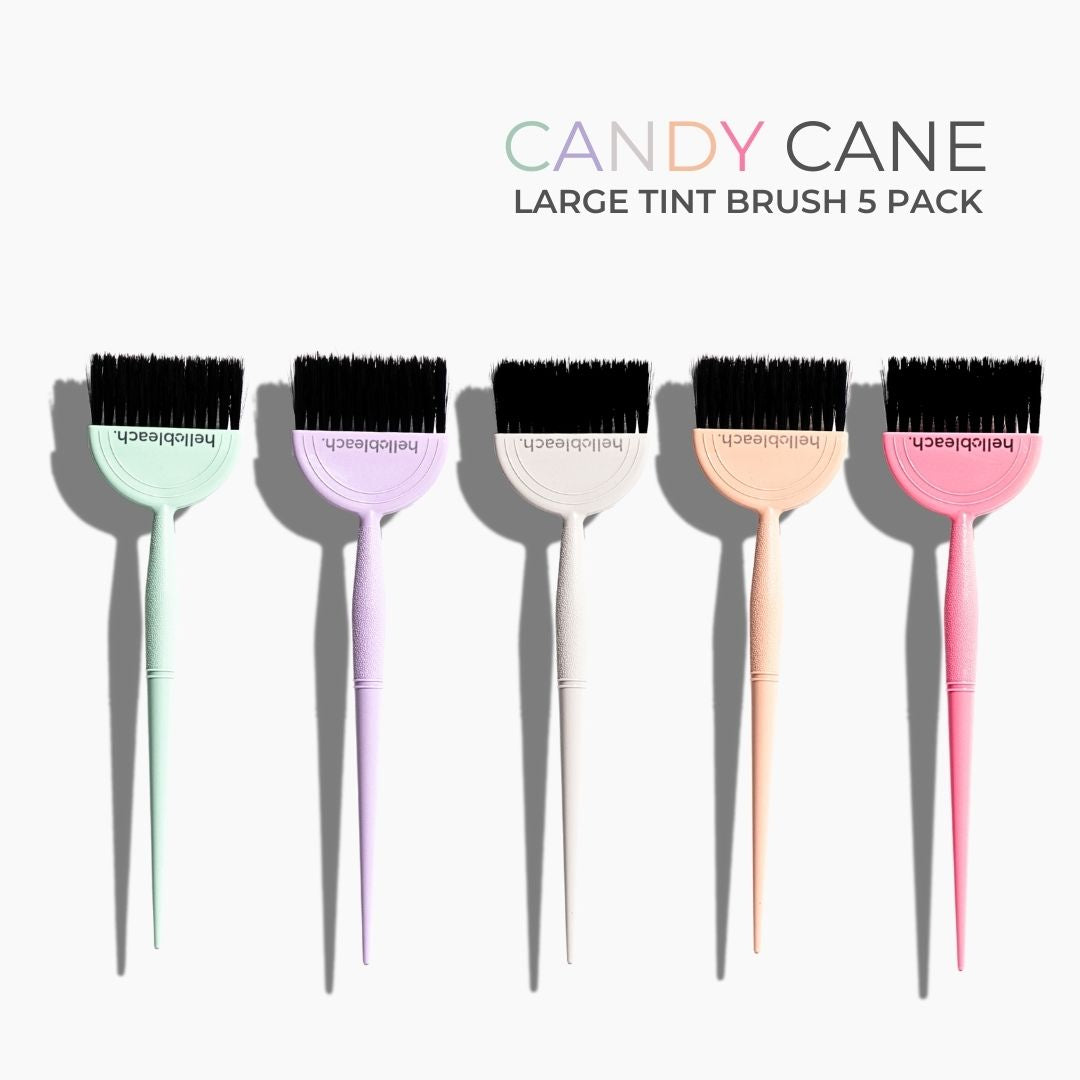Hello Bleach Candy Cane Large Tint Brush 5 Pack - Hello Bleach