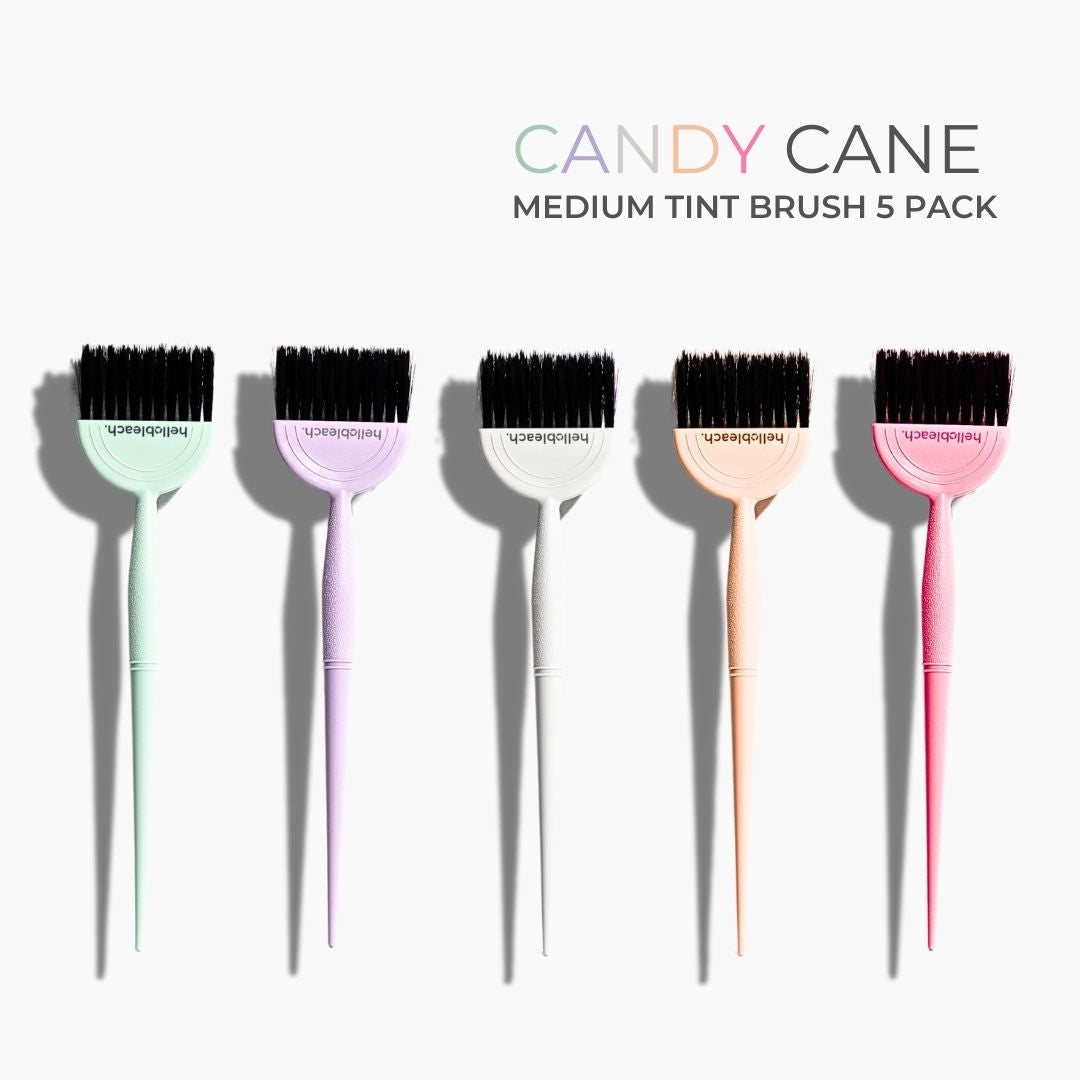 Hello Bleach Candy Cane Medium Tint Brush 5 Pack - Hello Bleach