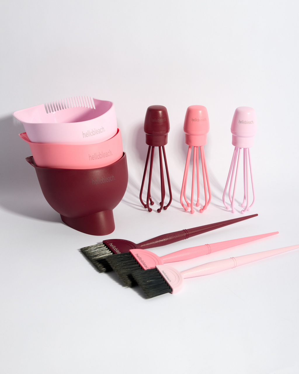 Luxe Stylist Set - Burgundy, Pink Pop & Bby Pink